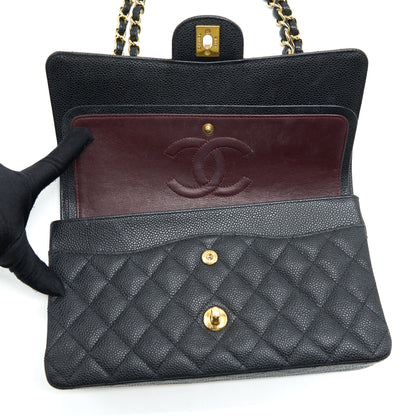 Chanel Medium Classic Double Flap Bag Caviar Black GHW