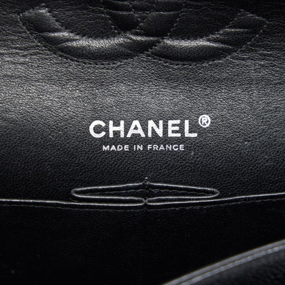 Chanel Medium Classic Double Flap Caviar Black SHW serial 12