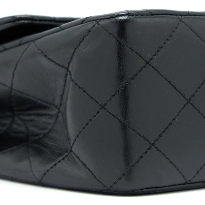 Chanel Vintage Medium Flap Bag Lambskin Black GHW