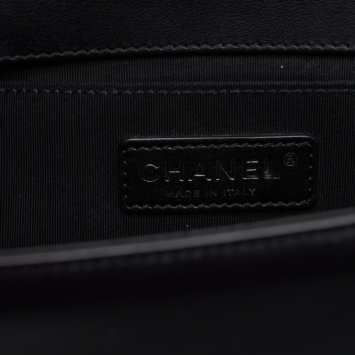 Chanel Medium Boy Bag Quilted And Chevron Calfskin Black SHW