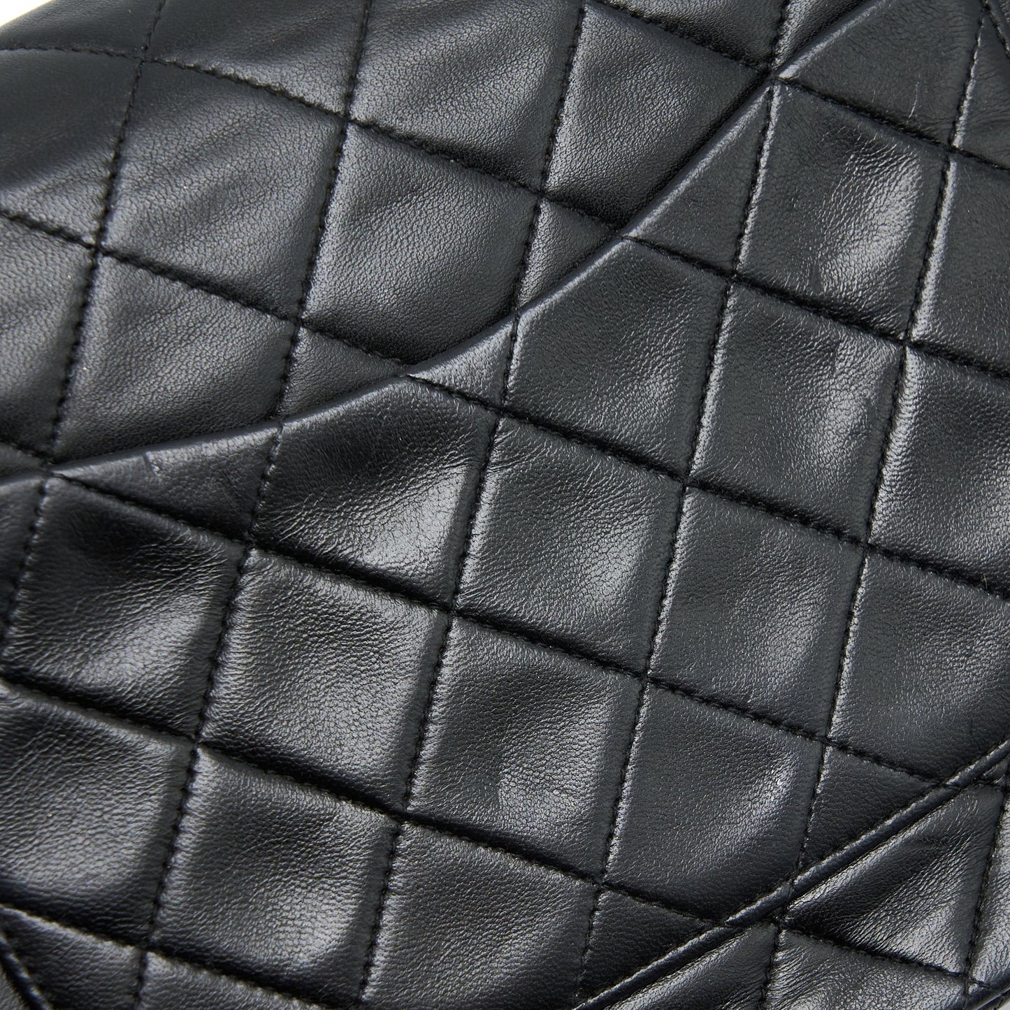 Chanel Vintage Medium Flap Bag Lambskin Black GHW