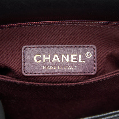 Chanel Mini Coco Handle Flap Caviar in Black GHW