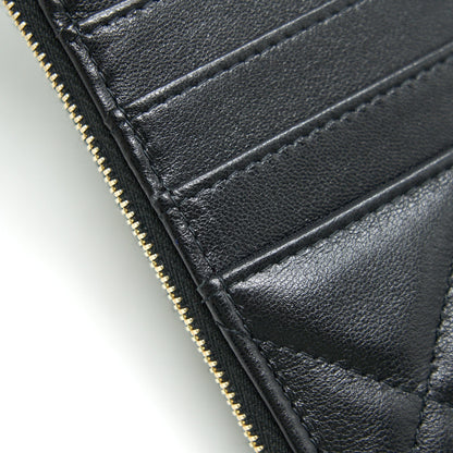 CHANEL 19 Phone and Card Holder Lambskin Quilted Black