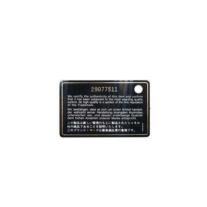 CHANEL QUILTED LUGGAGE TAG LAMBSKIN BLACK LGHW