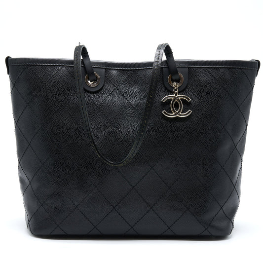 Chanel Tote Bag Caviar Black SHW