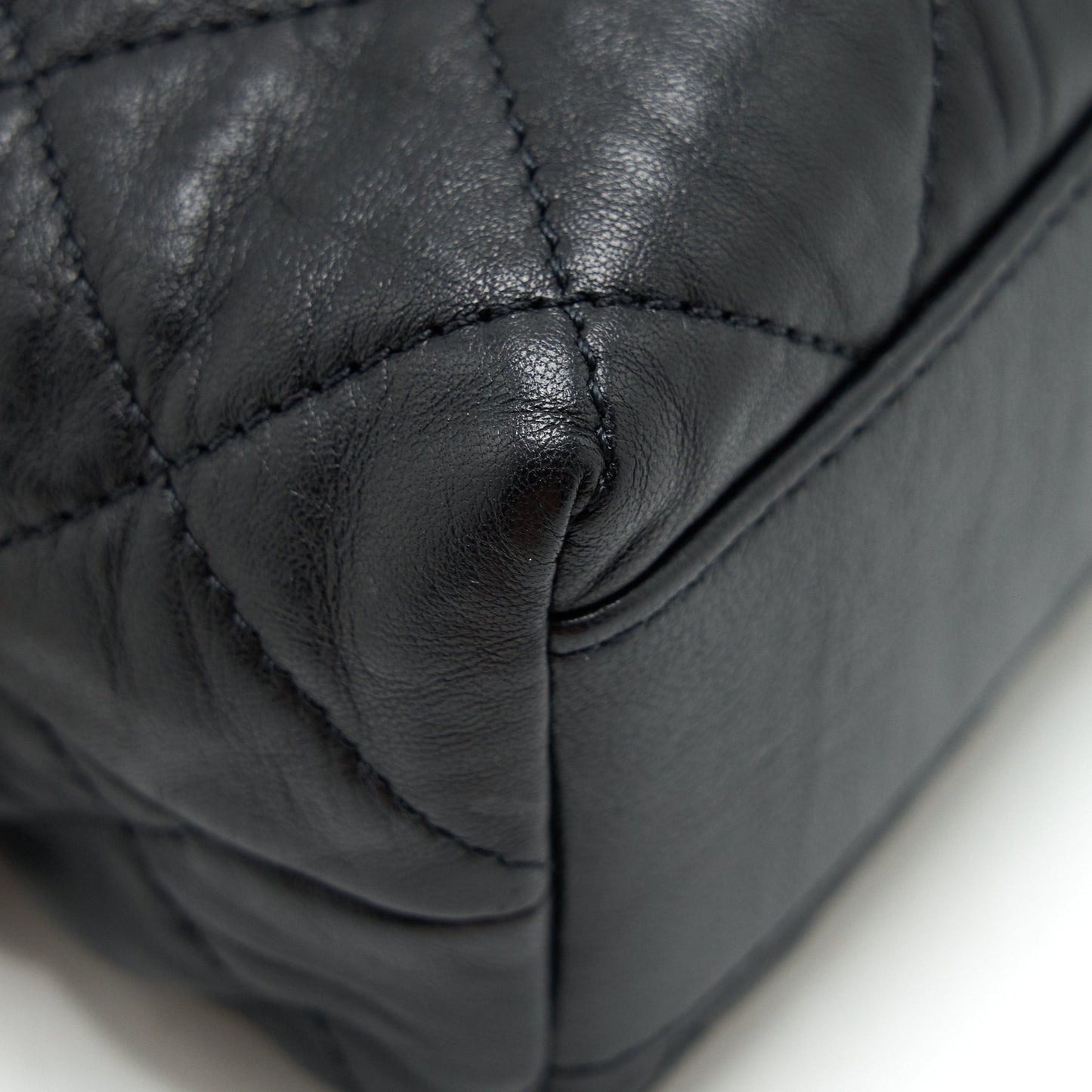 Chanel Small CC Wrapped Strap Bag Lambskin Black In Crumpled GHW