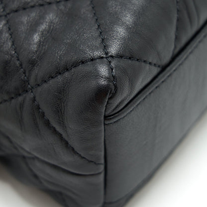 Chanel Small CC Wrapped Strap Bag Lambskin Black In Crumpled GHW