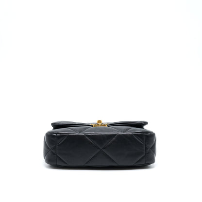 Chanel Small 19 Bag Lambskin Black With Multicolour Hardware (Microchip)