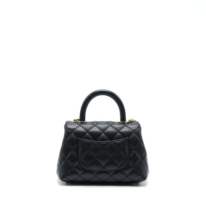 Chanel Mini Coco Handle Caviar Black LGHW