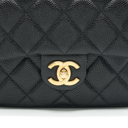 Chanel 21A Mini Square Flap Bag Caviar Black GHW