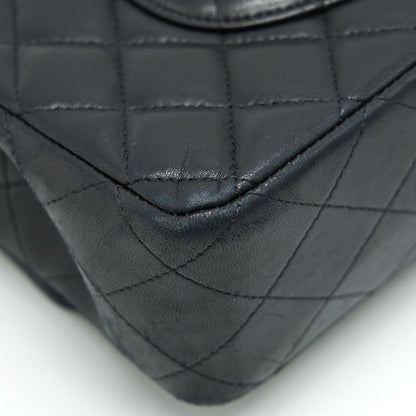 Chanel Classic Double Flap Bag Lambskin Medium Black GHW serial 19