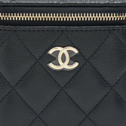 Chanel Mini Vanity With Chain Caviar Black LGHW