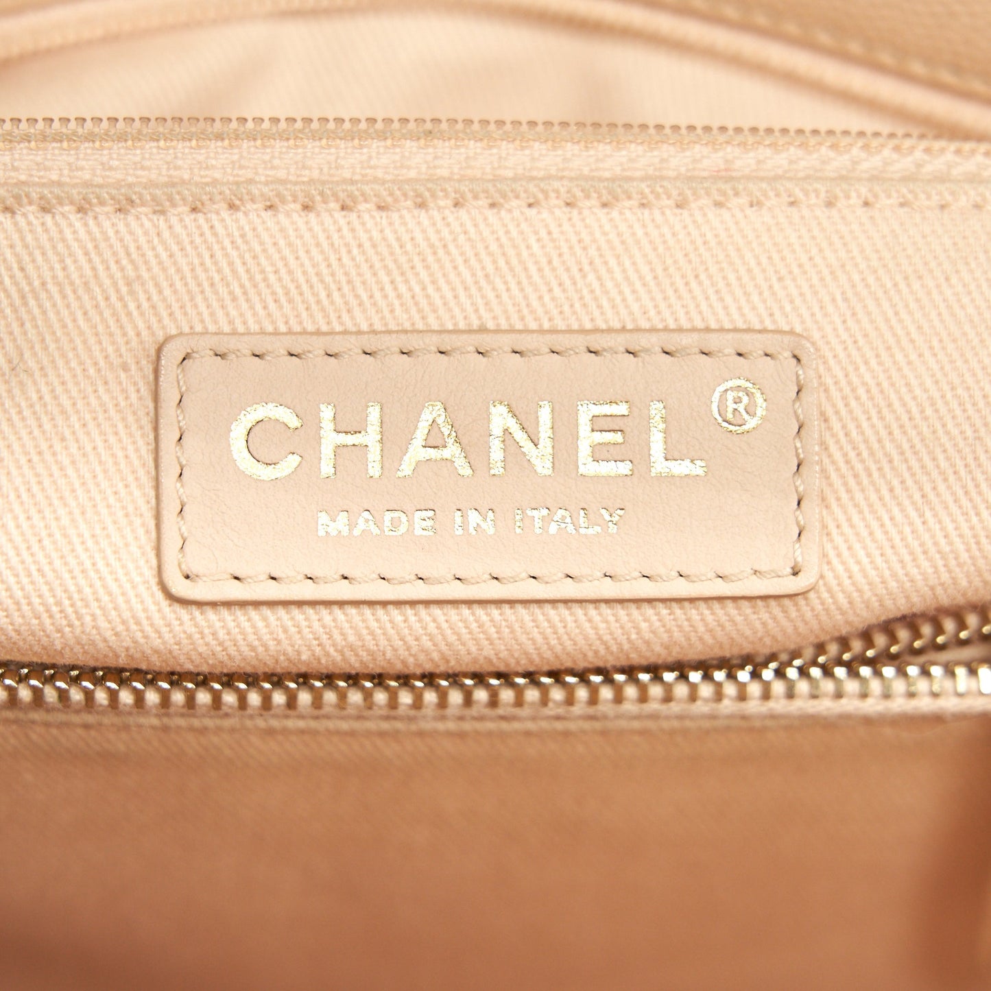 CHANEL CAVIER LARGE COCO HANDLE FLAP BAG BEIGE GHW