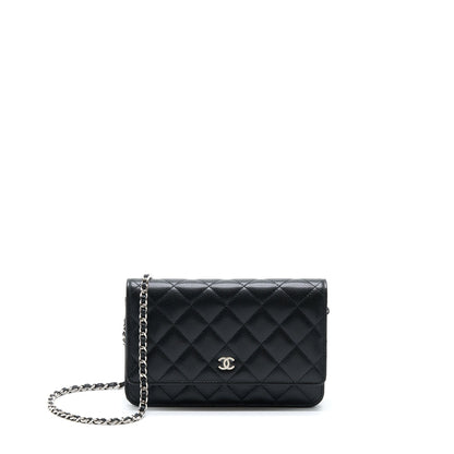 Chanel Classic Wallet On Chain Caviar Black SHW (Microchip)