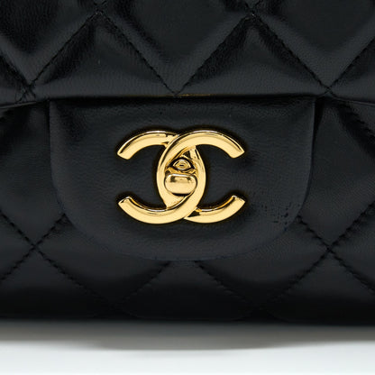 Chanel Maxi Classic Flap Bag Lambskin Black GHW