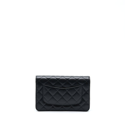 Chanel Classic Wallet On Chain Caviar Black SHW (Microchip)