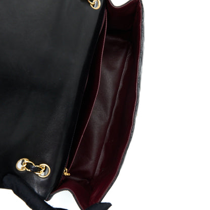 Chanel Maxi Classic Flap Bag Lambskin Black GHW