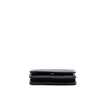 Chanel Classic Wallet On Chain Caviar Black SHW (Microchip)