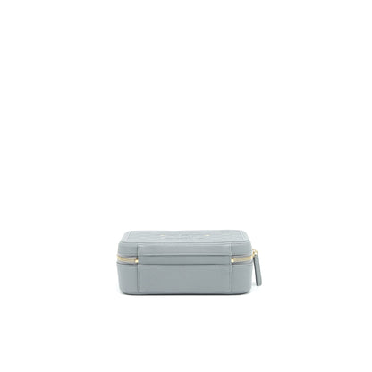 Chanel CC filigree Vanity Case Grey LGHW