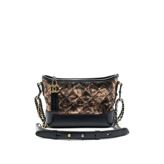 CHANEL SMALL GABRIELLE HOBO LEATHER CROSSBODY BAG MULTICOLOUR