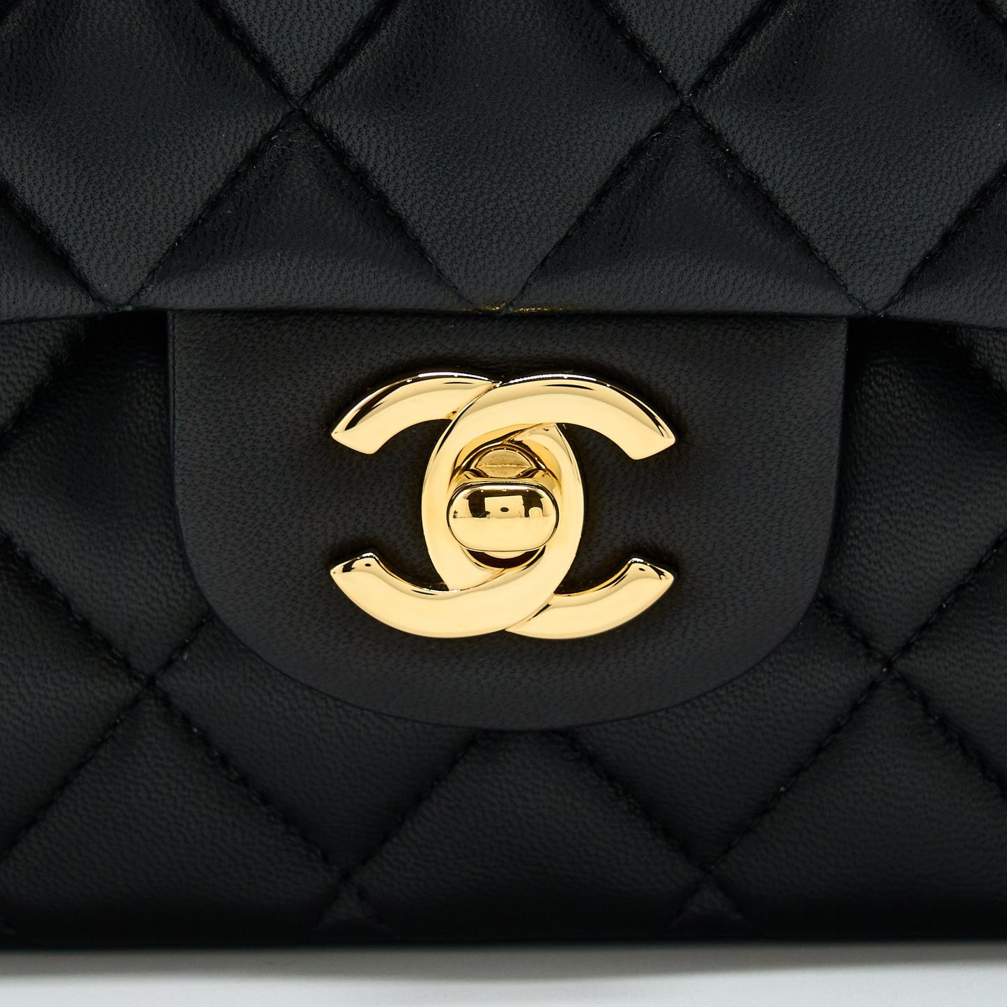 Chanel Classic Double Flap Bag Lambskin Black GHW
