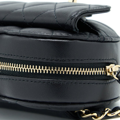 CHANEL 22S Heart Belt Bag Lambskin Black LGHW