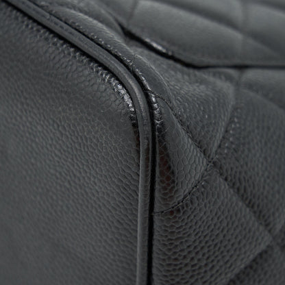Chanel Vintag Medallion Tote Bag Caviar Black SHW