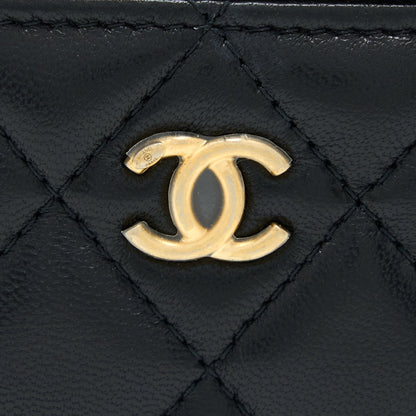 Chanel Pearl Crush Mini Vanity Case Lambskin Black LGHW