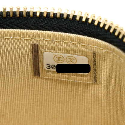 Chanel Pearl Crush Mini Vanity Case Lambskin Black LGHW
