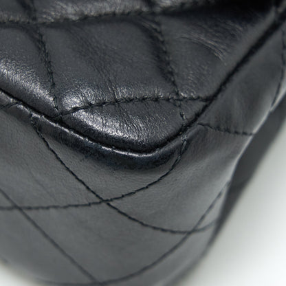 Chanel Mini Rectangular Flap Bag Lambskin Black GHW