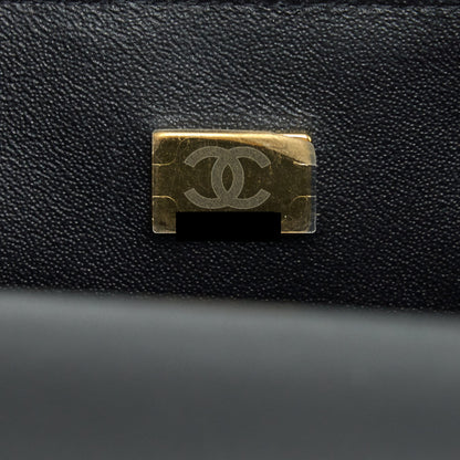 Chanel mini Rectangular Flap Bag Lambskin black LGHW (MICROCHIP)