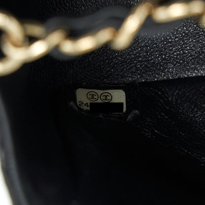 Chanel Mini Rectangular Flap Bag Lambskin Black GHW