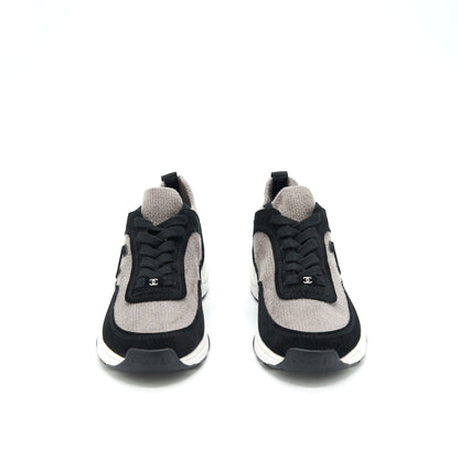 Chanel Size 37 Womens Sneakers Grey/ Black