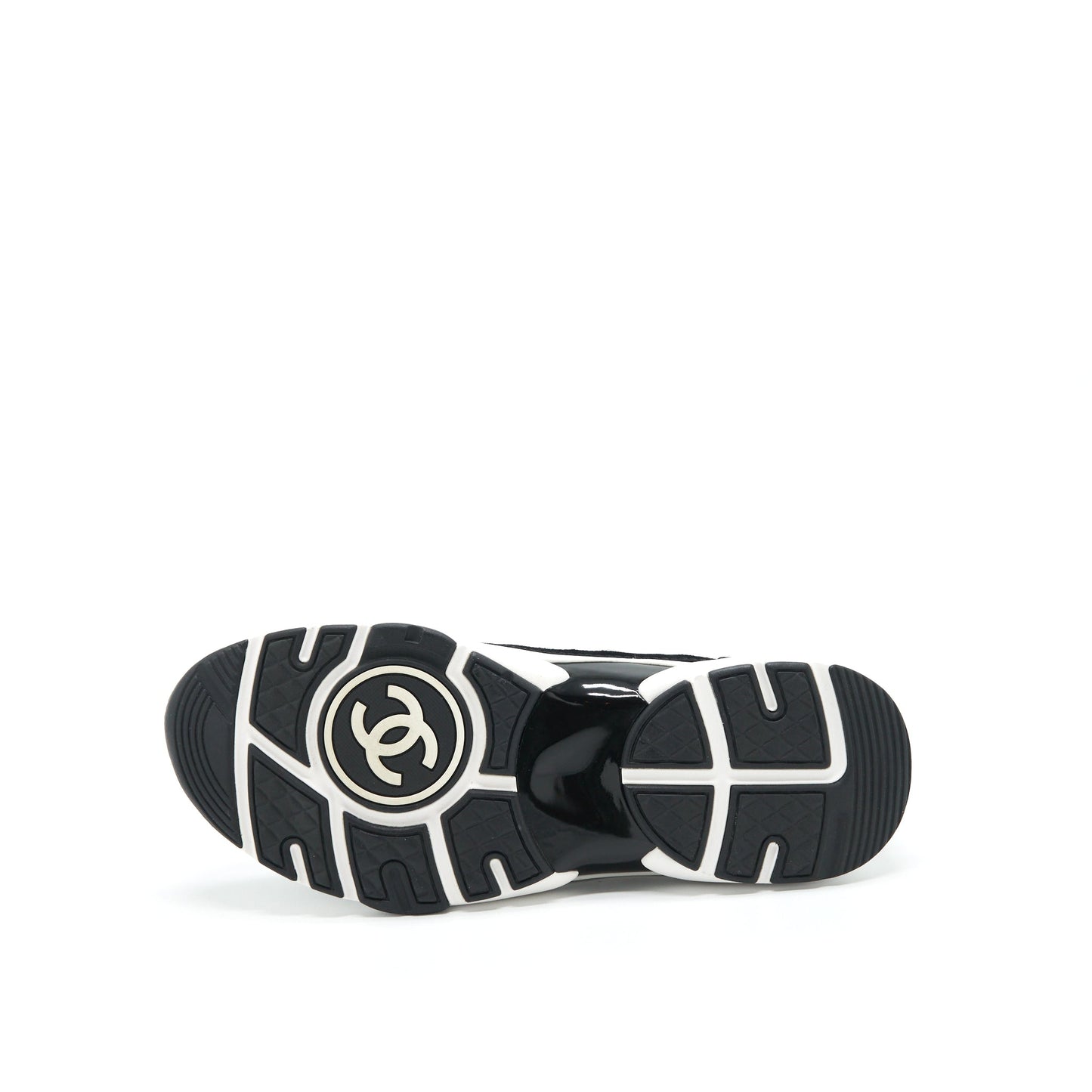 Chanel Size 37 Womens Sneakers Grey/ Black