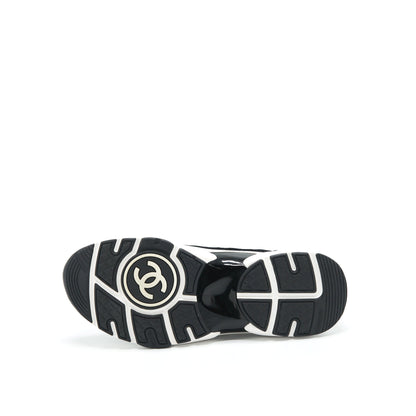 Chanel Size 37 Womens Sneakers Grey/ Black