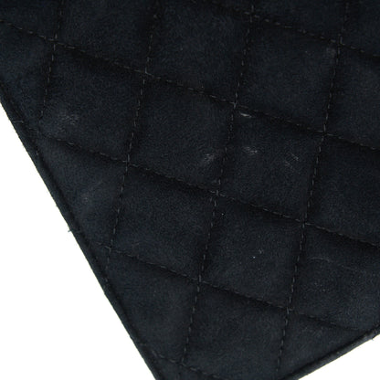 Chanel Quilted Velvet CC Logo Flap Bag black LGHW