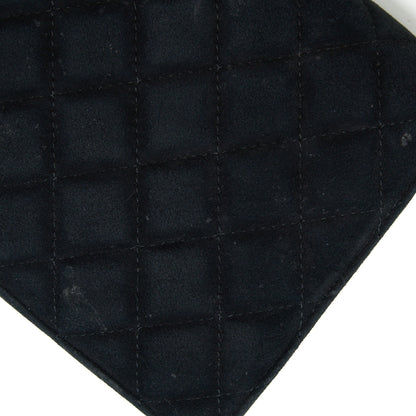 Chanel Quilted Velvet CC Logo Flap Bag black LGHW