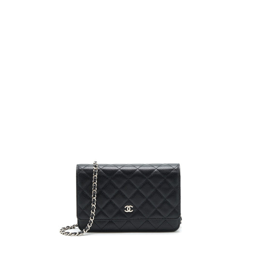 Chanel Classic Wallet On Chain Caviar Black SHW