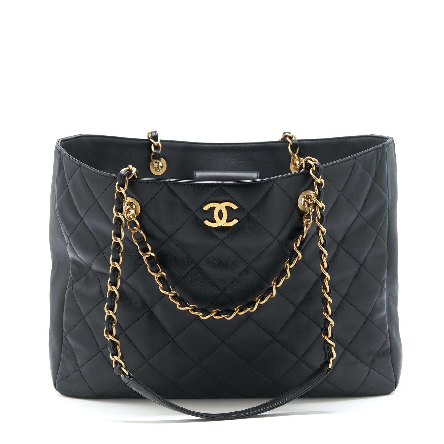 Chanel Supple Tote Black GHW (Microchip)