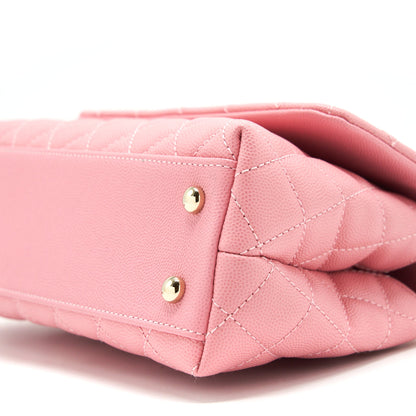 Chanel Small Coco Handle 24cm Caviar Pink LGHW