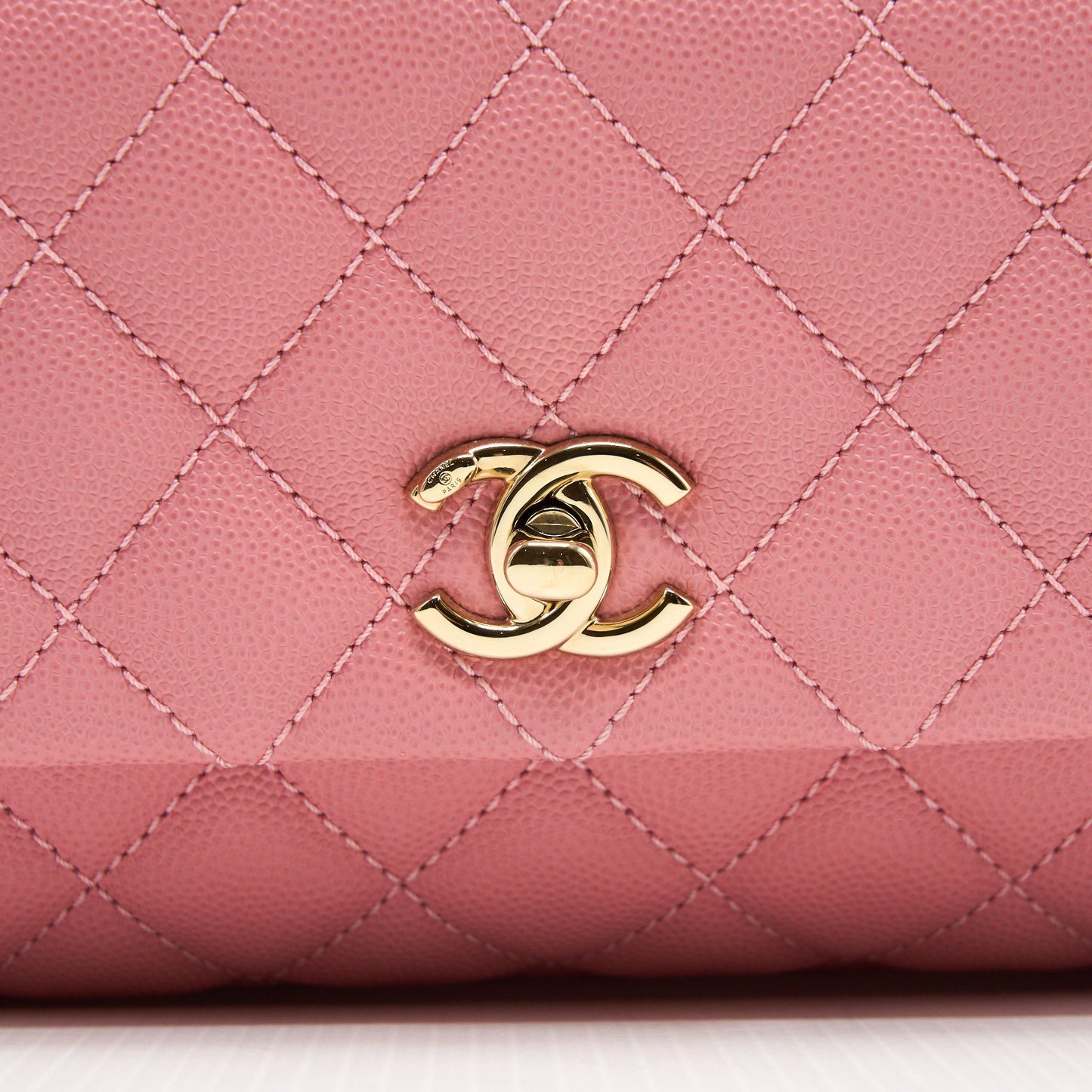 Chanel Small Coco Handle 24cm Caviar Pink LGHW