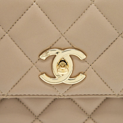 Chanel Trendy CC Flap Bag Lambskin Beige LGHW