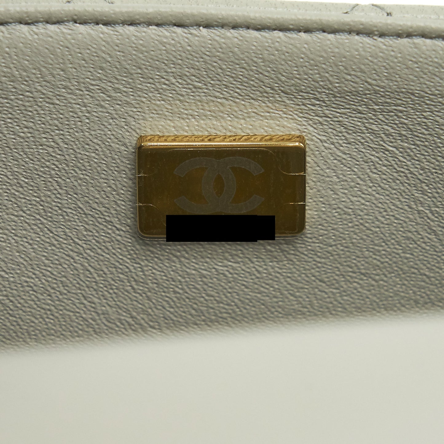 Chanel mini rectangular flap Bag Lambskin Light Grey LGHW (microchip)