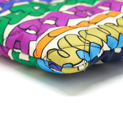 Chanel 21K Printed Barricades Quilted Logo Shopping Tote Bag Multicolour LGHW