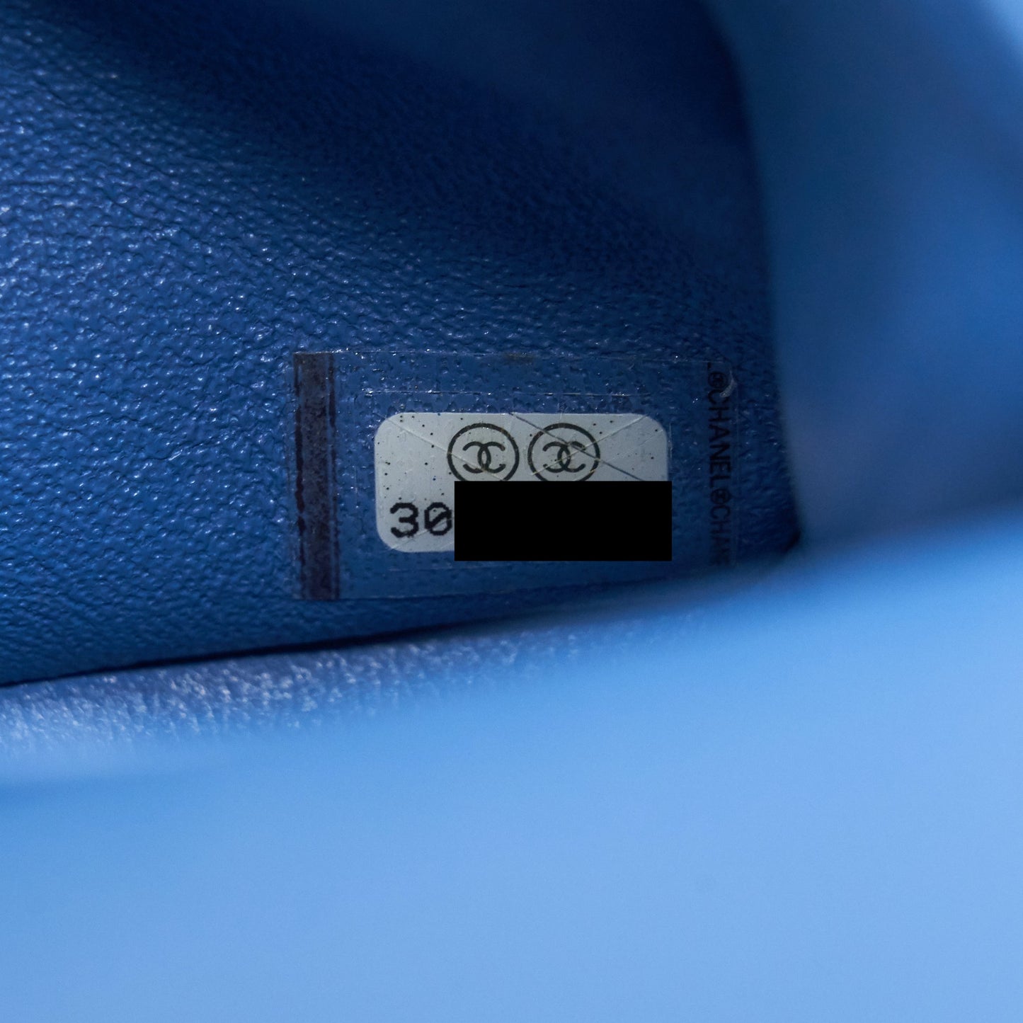 Chanel Small Classic double Flap Caviar Blue LGHW