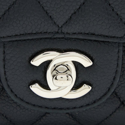 Chanel Medium Classic Double Flap Bag Caviar Black SHW
