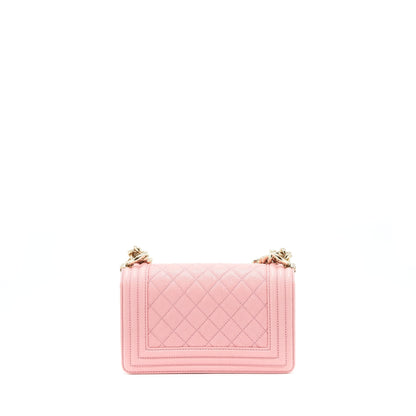 Chanel Small Boy Caviar Light Pink LGHW
