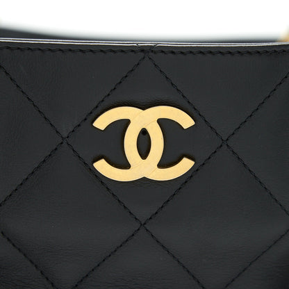 Chanel Supple Tote Black GHW (Microchip)