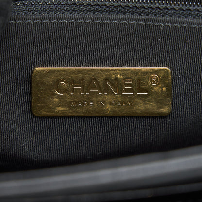 Chanel Quilted Calfskin and Caviar Flap Bag Black GHW