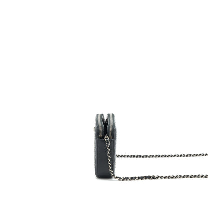 Chanel Reissue Wallet On Chain Calfskin Black Ruthenium Hardware